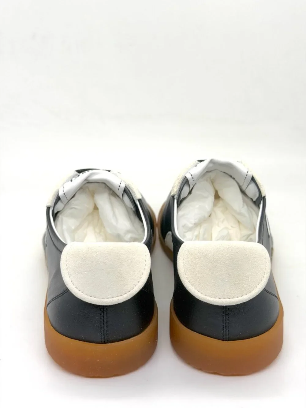 CHANEL REV Leather Suede CC Slim Retro Lace Up Sneakers Flats Trainers Shoes